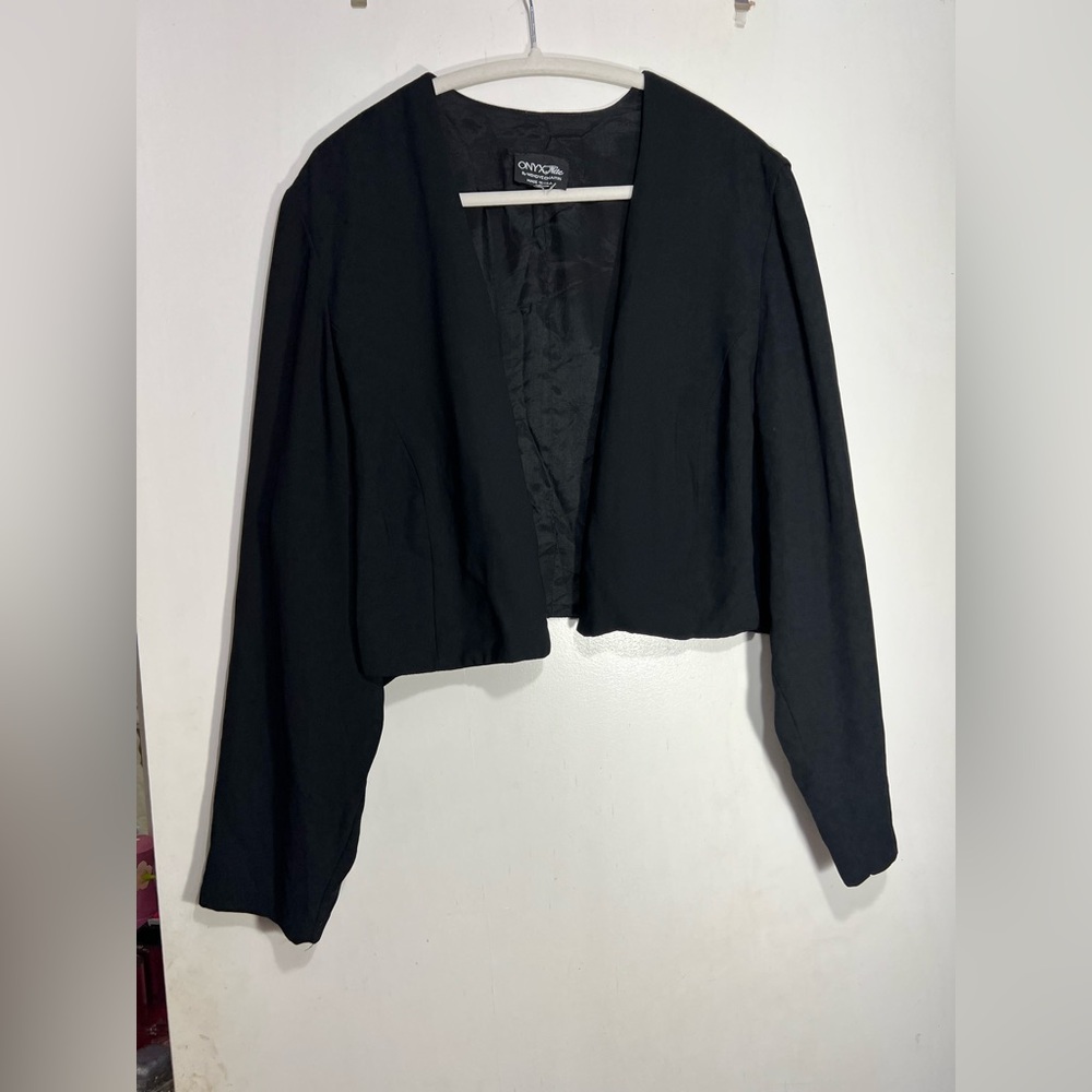 Onyx Black Open-Front Blazer size XL